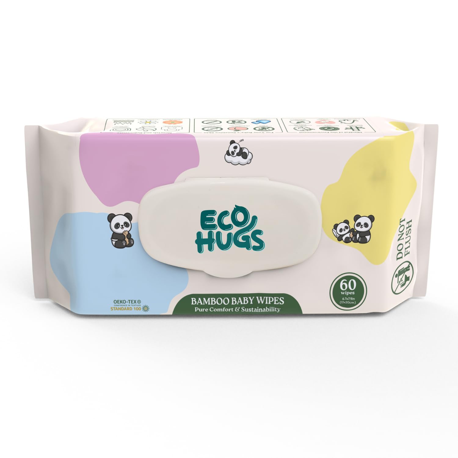 Buy EcoHugs Unbleached Bamboo Baby Wipes