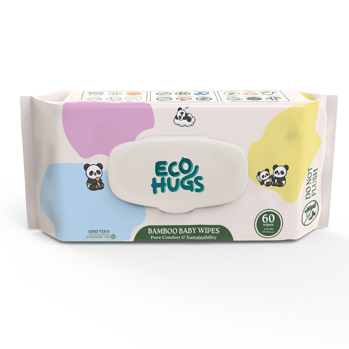 EcoHugs Unbleached Bamboo Baby Wipes